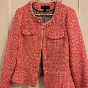 jcrew hot pink blazer size 00